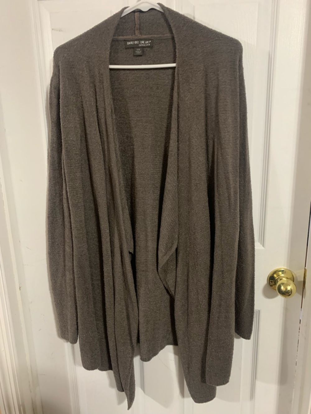 Barefoot Dreams Open-Front Cardigan in Gray